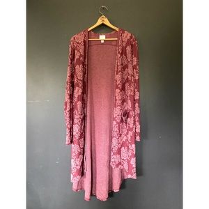 Floral High-Low Sweater